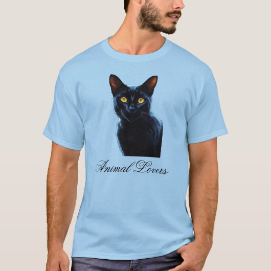 Mystieke Momenten met ons Magical Black Cat Design T-shirt (Voorkant)