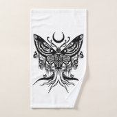 Mystieke Moth & Crescent Moon Badhanddoek Set Bad Handdoek (Handdoek)
