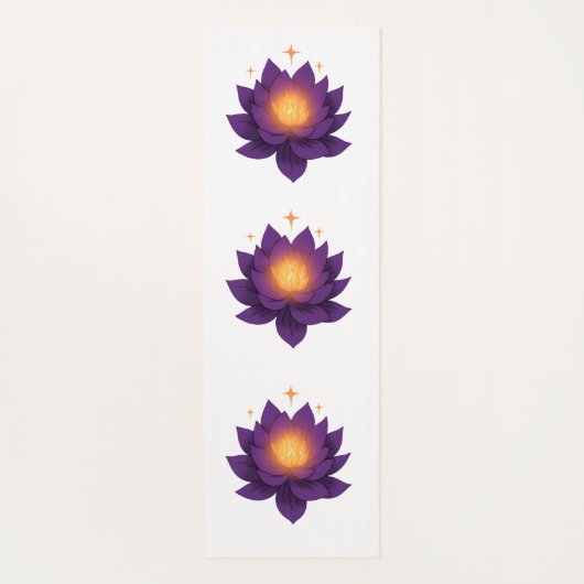 Mystieke Namaste yogamat met biddende handen en Ma (Achterkant)