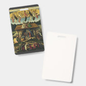 Mystieke Nativiteit van Sandro Botticelli Badge (Voor- en achterkant)