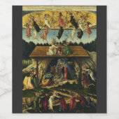 Mystieke Nativiteit van Sandro Botticelli Wijn Etiket (Enkel label)