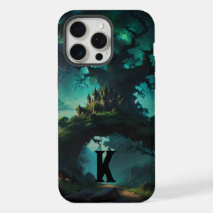 Mystieke Natuur Personaliseer Monogram iPhone 15 Pro Max Case