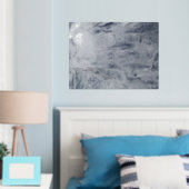 Mystieke nevel zilverfolie print (Insitu (Slaapkamer))