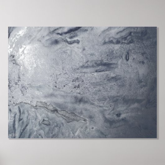 Mystieke nevel zilverfolie print (Voorkant)