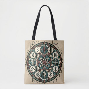 Mystieke Noordse Runen: Een Saga van Oude Symbolen Tote Bag