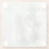 Mystieke objecten - grijs glazen onderzetter (Achterkant)