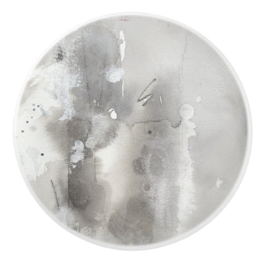 Mystieke objecten - grijs keramische knop (Voorkant)