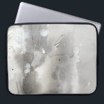 Mystieke objecten - grijs laptop sleeve<br><div class="desc">Mystieke objecten III van Joyce Combs. Zacht grijs ontwerp in verschillende tonen.</div>
