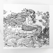 Mystieke oceaan krijgen goed kleurend Kaart (Binnenzijde eerst)