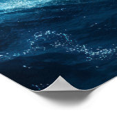 Mystieke oceaan zeemeermin sirene's kleurrijke sta poster (Hoek)