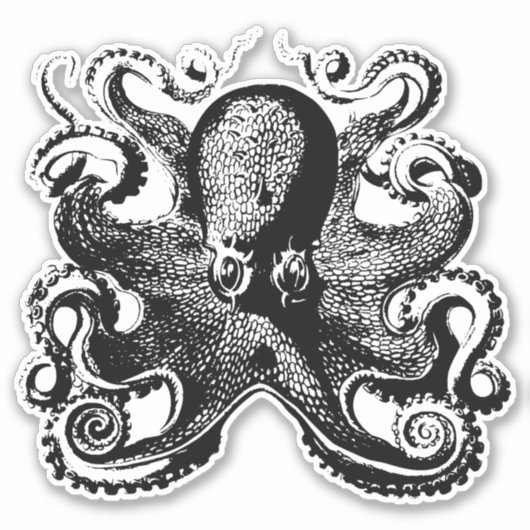 Mystieke Ocean's Grip - Octopus Sticker (Voorkant)