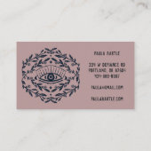 Mystieke ogen en Rozen wijnstokken Magische Boho 5 Klantenkaartje (Achterkant)