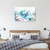 Mystieke Onderwater Zee Turtle Print (Insitu (Slaapkamer))