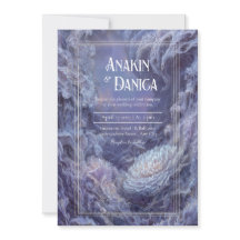 Mystieke onderzeese fantasie bruiloft uitnodiging