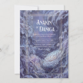 Mystieke onderzeese fantasie bruiloft uitnodiging