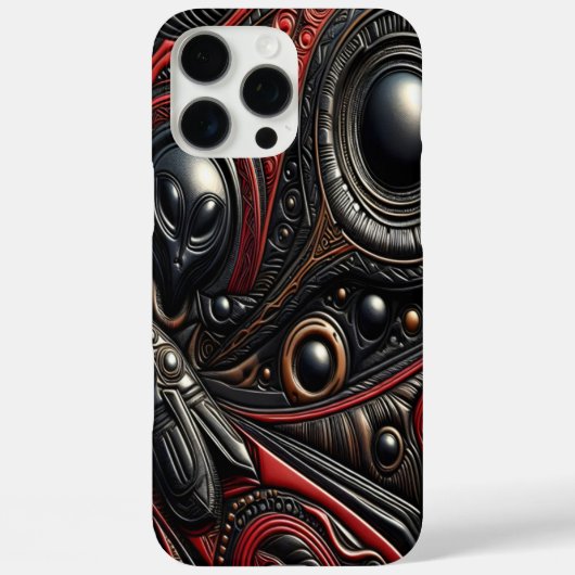 Mystieke ontmoeting met een kosmische buitenaardse Case-Mate iPhone case (Achterkant)