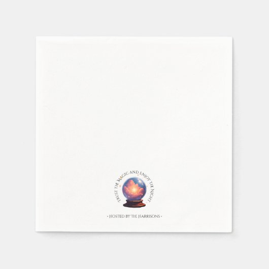 Mystieke Orb Halloween Dinner servetten (Voorkant)