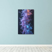 Mystieke organische structuur 3D-weergave Canvas Afdruk (Insitu (Houten vloer))