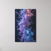 Mystieke organische structuur 3D-weergave Canvas Afdruk (Voorkant)