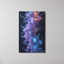 Mystieke organische structuur 3D-weergave Canvas Afdruk