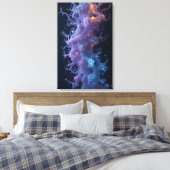 Mystieke organische structuur 3D-weergave Canvas Afdruk (Insitu (Slaapkamer))