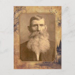 Mystieke ouderwetse  geheugen Sjabloon Briefkaart