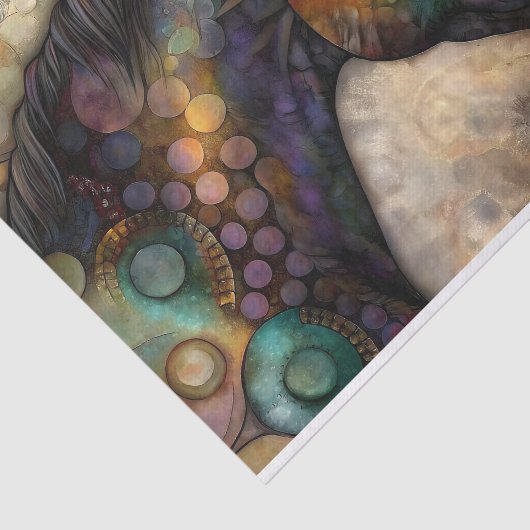 Mystieke Paard Decoupage Tissuepapier (Detail)