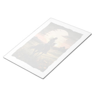 Mystieke Paard & Zonsondergang Design Notitieblok