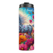 Mystieke paardenbloeiende bloementuin thermosbeker (Voorkant)