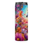 Mystieke paardenbloeiende bloementuin thermosbeker (Achterkant)