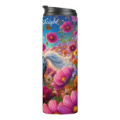 Mystieke paardenbloeiende bloementuin thermosbeker (Geroteerd rechts)