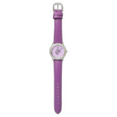 Mystieke Paarse Roos Horloge (Vlak)