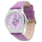 Mystieke Paarse Roos Horloge (Gekanteld)