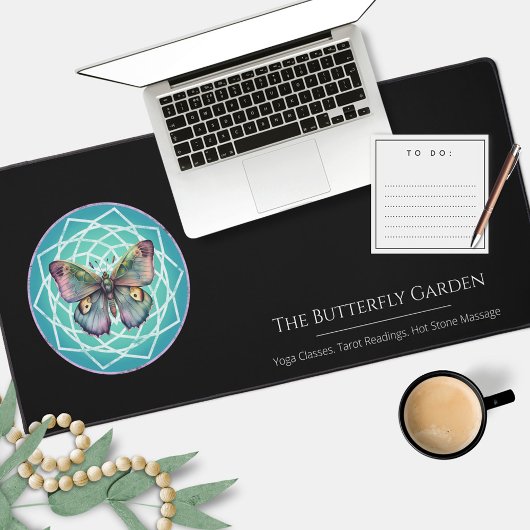 Mystieke Paarse vlinder Mandala Tarot lezen Bureaumat