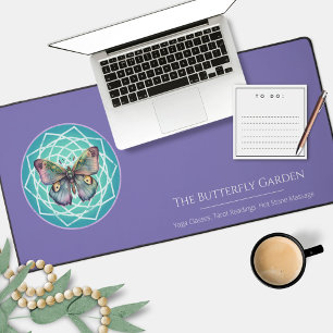 Mystieke Paarse Vlinder Mandala Tarot Lezing Bureaumat