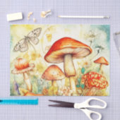 Mystieke Paddenstoelen en Graceful Moth Decoupage Tissuepapier (Craft)