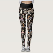 Mystieke Paddenstoelen Leggings (Voorkant)