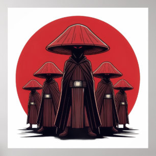 Mystieke paddenstoelenkrijgers poster
