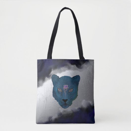 Mystieke Panter met Geode Tote Bag (Voorkant)