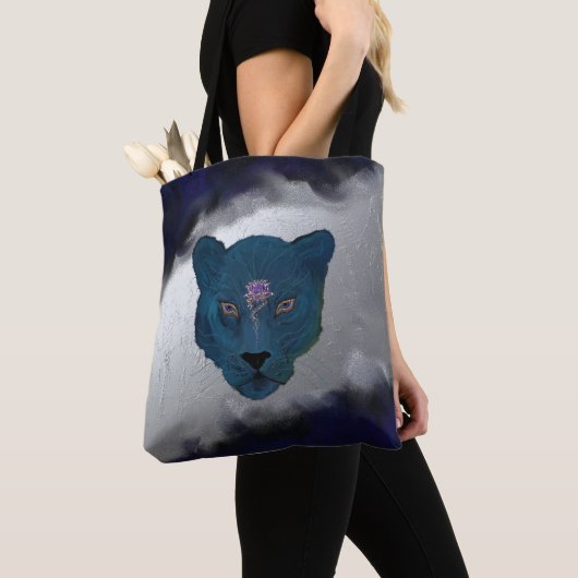 Mystieke Panter met Geode Tote Bag (Dichtbij)
