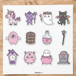 Mystieke Pastel Spoken Stickerpakket Sticker