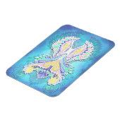 Mystieke pastelvlinder | Eetherische Boho-fantasie Magneet (Linkerzijde)