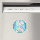 Mystieke pastelvlinder | Eetherische Boho-fantasie Magneet (Insitu (Vaatwasser))