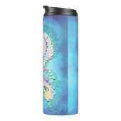 Mystieke pastelvlinder | Eetherische Boho-fantasie Thermosbeker (Geroteerd rechts)