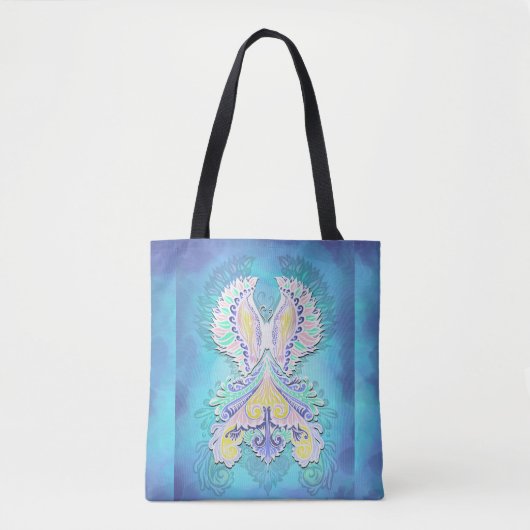 Mystieke pastelvlinder | Eetherische Boho-fantasie Tote Bag (Voorkant)