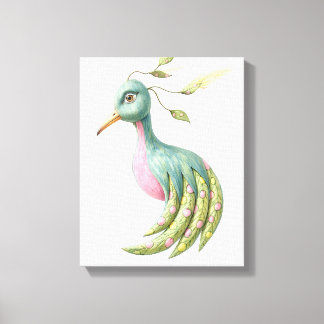 Mystieke Pauw Canvas Afdruk