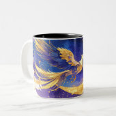 Mystieke Phoenix Mok - Hemelse Maan Fantasy Coffe (Voorkant links)