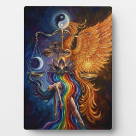 Mystieke Phoenix Tafelblad Plaquette met Ezel Fotoplaat