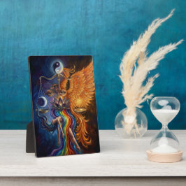 Mystieke Phoenix Tafelblad Plaquette met Ezel Fotoplaat