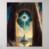 Mystieke piramide Oogoog Poster (Voorkant)